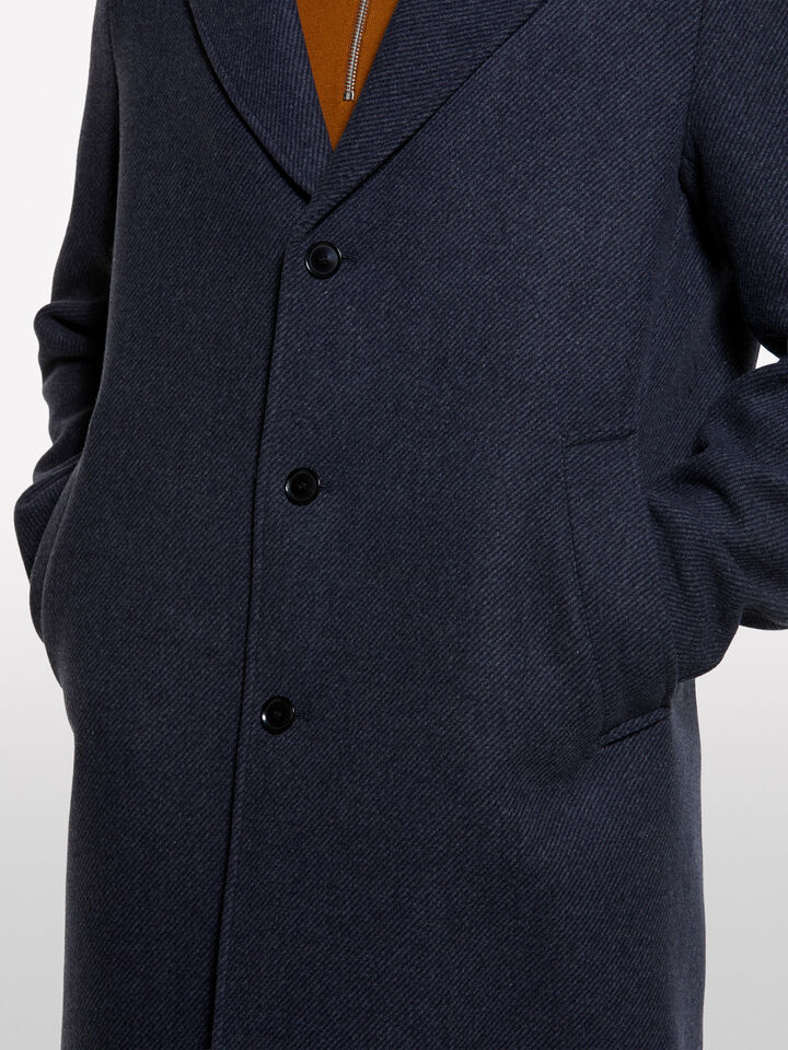 Manteau gris foncé à simple boutonnage - manteaux pour homme - Noir | Sisley image number 4